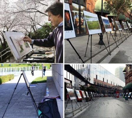 Black Aluminum Easel for Paint by Numbers